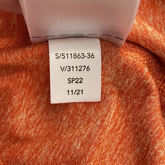 Athleta Uptempo Tank S Athletic Workout Top Loose Relaxed Fit Heather Orange - Picture 8 of 10